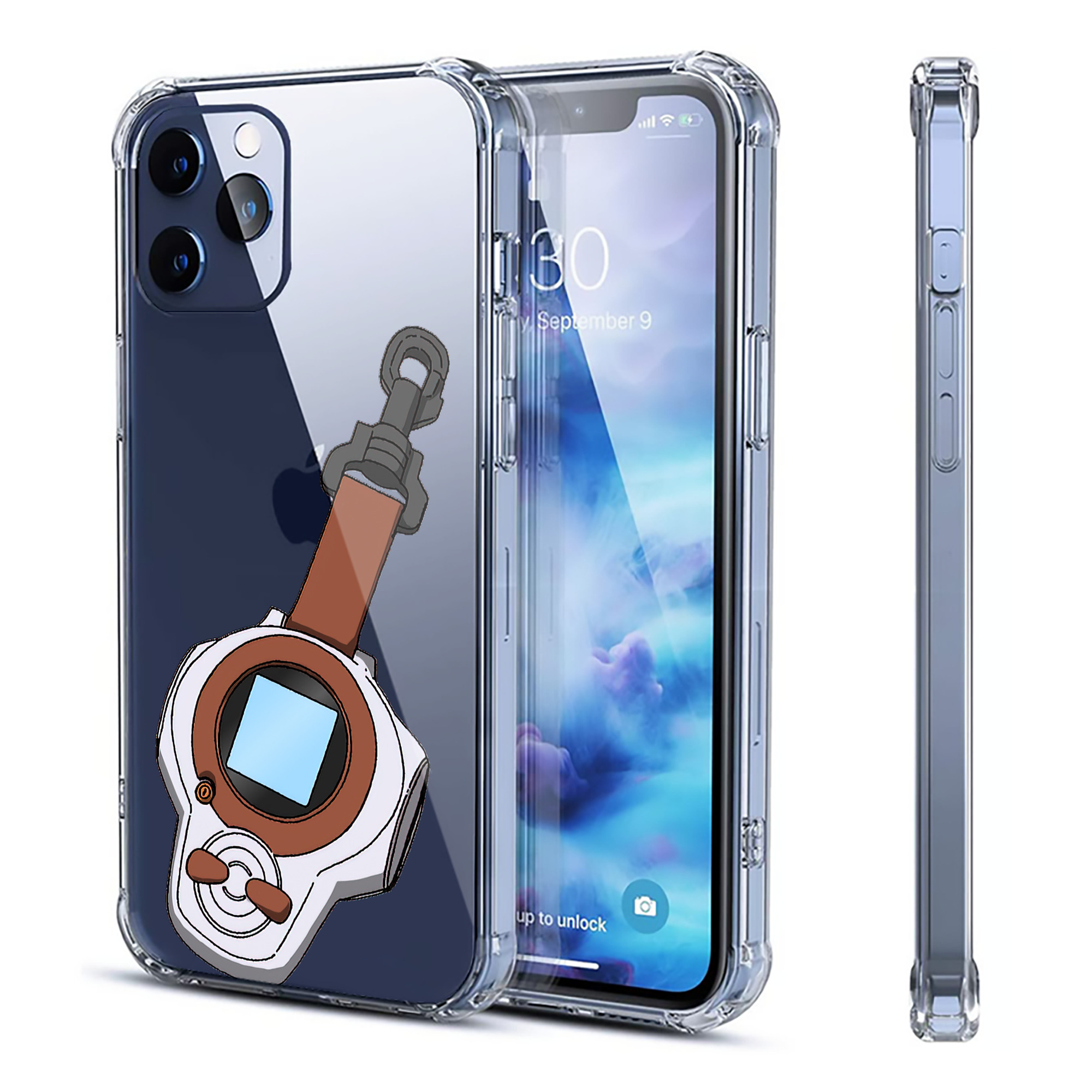 （画像用） Digimon デジタルモンスター/デジモン 【iPhone 12シリーズ対応】透明スマホケース（クリアソフトケース）